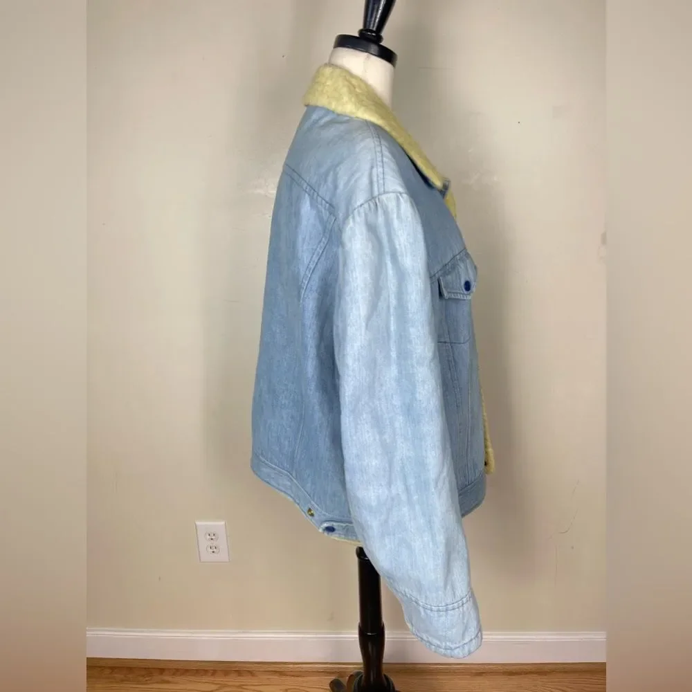 Vintage Trucker Sherpa Denim Jacket - Picture 3 of 7